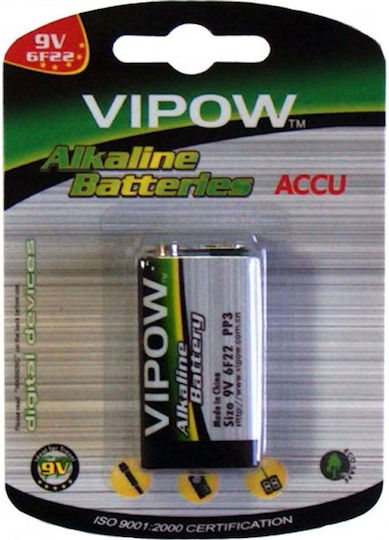 Vipow Accu Alkaline Batterie 9V 1Stück BAT0062B