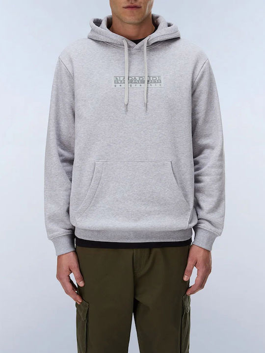 Napapijri B-box Logo H Hooded Sweatshirt Lightgray