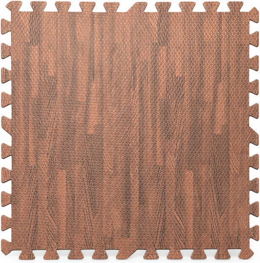 Rage Gymnastikmatten Puzzle Gymnastikmatten Braun 60x60x1.2cm 4 Stück