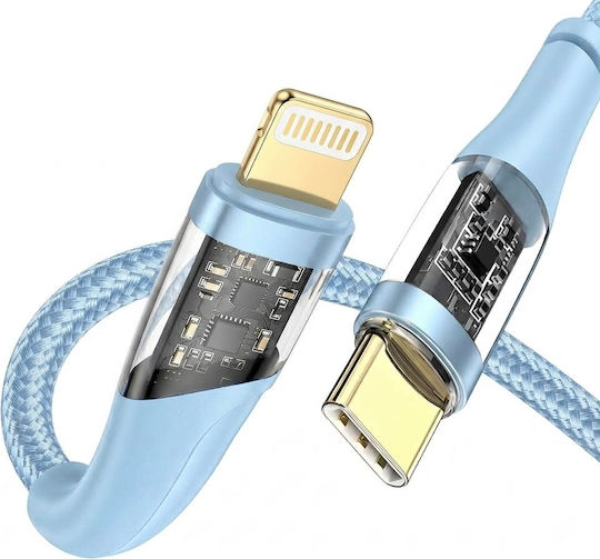 Leewello USB-C to Lightning Cable Μπλε 1m