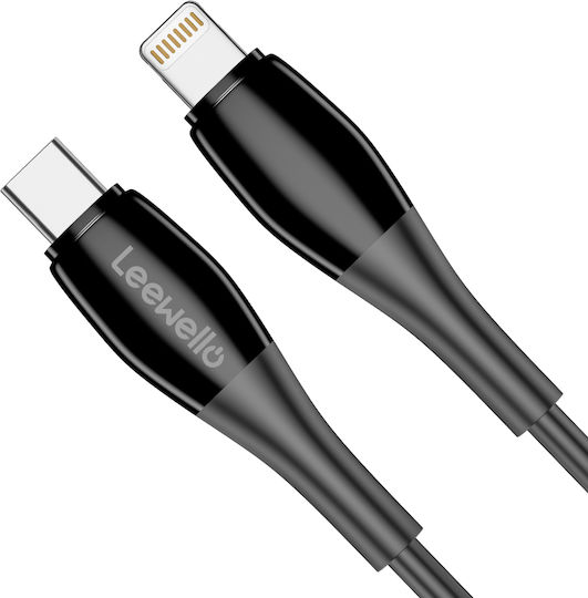 Leewello USB-C zu Lightning Kabel Schwarz 1m