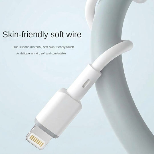 Leewello Lw-225 USB-C to Lightning Cable 30W White 1m (783215)