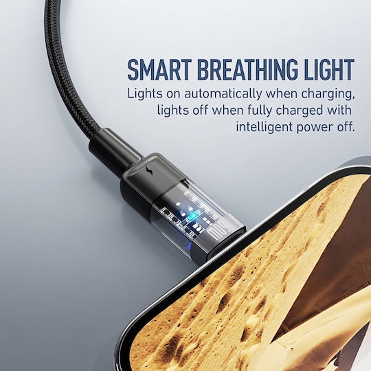 Leewello Lw-231 USB-C to Lightning Cable 30W Μαύρο 1m (783221-ΜΑΥΡΟ)