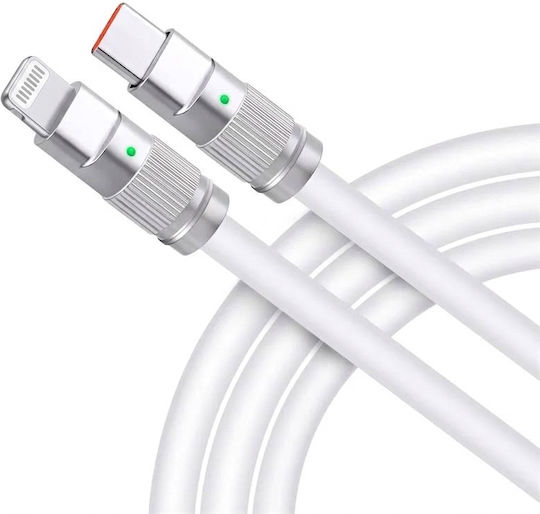 Leewello USB-C to Lightning Cable Λευκό 2m