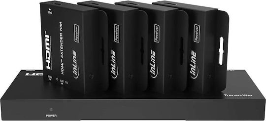 Eaton Inline Av Signal Übertragungssystem Video Splitter Extender 1x4 Cat6 Hdmi 4k/30hz Set