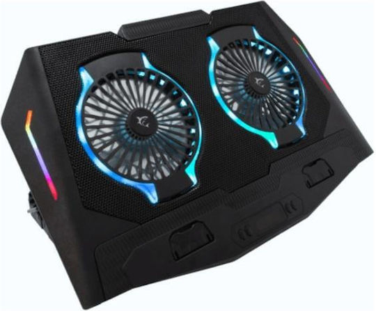 White Shark Cooling Pad για Laptop έως 17.3" με 2 Ανεμιστήρες και Φωτισμό SBX00285