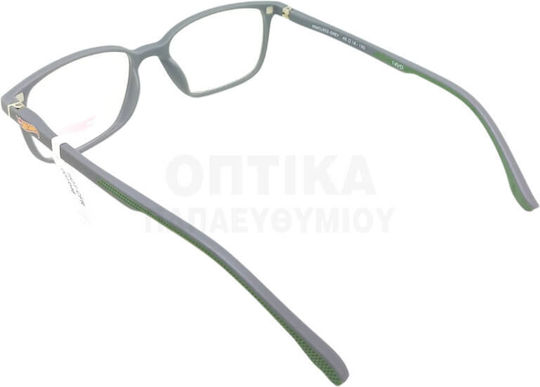 Kinder Brillengestelle mit Rezept Hot Wheels Clip-On Hwcl002 Graue Inklusive Sonnenbrille