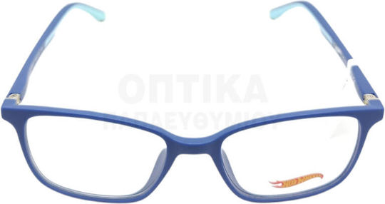 Kinder Brillengestelle mit Rezept Hot Wheels Clip-On Hwcl002 Marineblau Inklusive Sonnenbrille