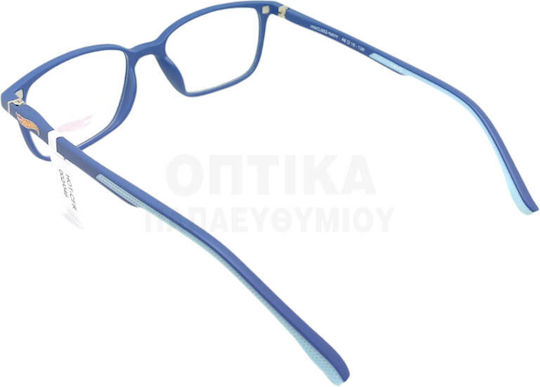 Kinder Brillengestelle mit Rezept Hot Wheels Clip-On Hwcl002 Marineblau Inklusive Sonnenbrille