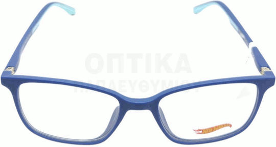 Kinder Brillengestelle mit Rezept Hot Wheels Clip-On Hwcl002 Marineblau Inklusive Sonnenbrille