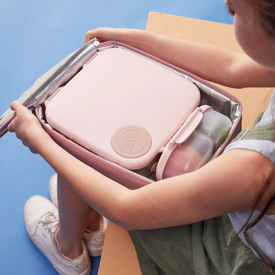 B.Box Lunchbox Kids' Food Container Made of Silicone 2L Pink 25.7 x 21.5 x 7.3cm