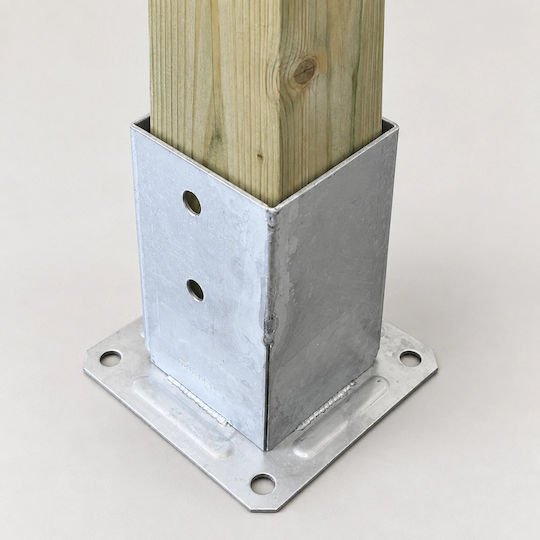 Showood Βάση για Πέργκολα Νο12 από Μέταλλο 12x12cm