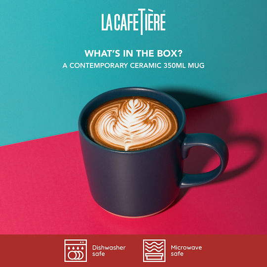La Cafetière Keramiktasse Blau 350ml
