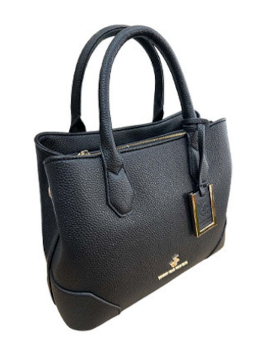 Schwarze Damen-Schultertasche