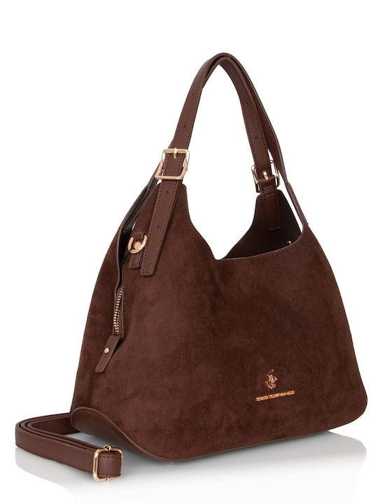 Damen-Schultertasche Braun