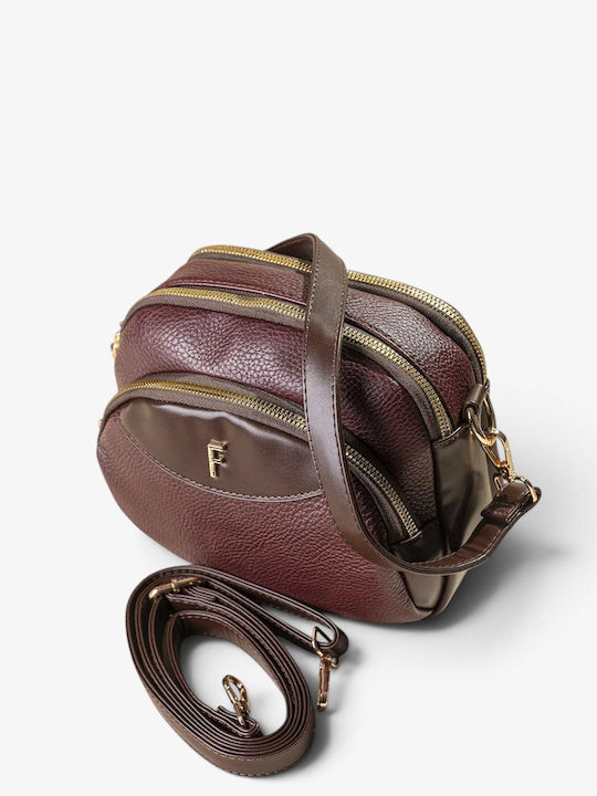 Braune Damen-Schultertasche