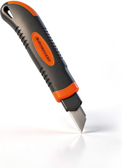 Cutter Profesional cu Lamă Retractabilă de 9,7 Mm, Corp Metalic din Aliaj de Zinc, Mâner Antiderapant, 3 Lame Preîncărcate, Pentru Tăierea Cartonului, Gips-cartonului, Lemnului și a AltTwo Materiale