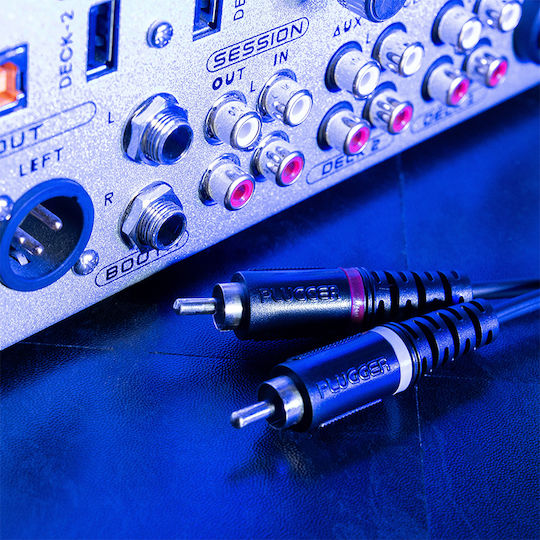 Cablu 2x RCA Tată 2x XLR Tată Plugger Lungime 0,6 m