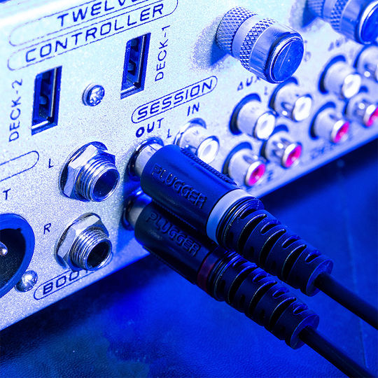 Καλώδιο 2x Rca Αρσενικό 2x Xlr Αρσενικό Μήκους 3 M Plugger
