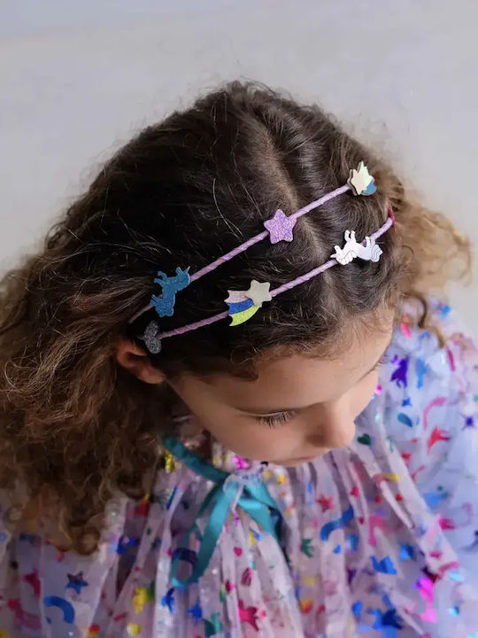 Mimi & Lula Kids Double Headband with Unicorn Multicolour