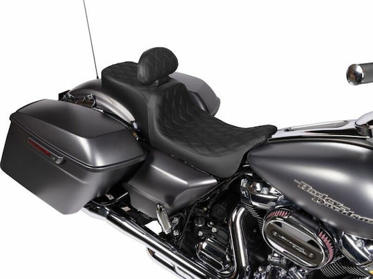 Predator Seat 0801-1500 Harley Davidson FLHX 1690 11-16 1 Piece Black