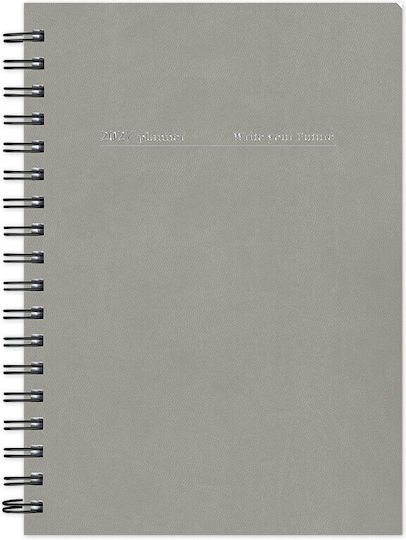 adBook Ημερήσιο Planner B5 2027 Λευκό Σπιράλ 14x21εκ.