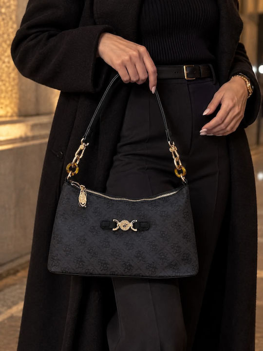 Graue Damen-Schultertasche