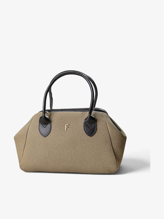 Women's Satchel Bag Black Fishbone