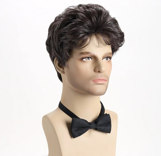 Animis Beauty Men's Synthetic Hair Wig in Dark Grey Colour