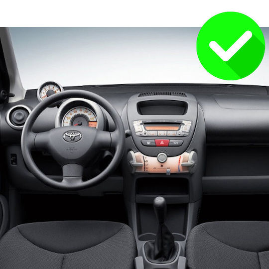 Carmedia Auto-Audiosystem für Peugeot 107 Toyota Aygo Citroen C1 2005-2014 (Bluetooth/USB/WiFi/GPS/Apple-Carplay/Android-Auto) mit Touchscreen 12.3"