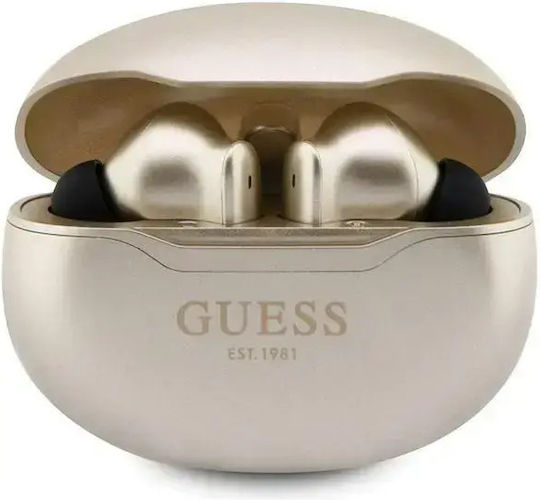 Guess True Wireless Metalic Finish In-ear Bluetooth Handsfree Căști cu Carcasă de Încărcare Aur
