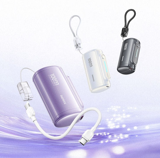 Remax WP-117 Power Bank 10000mAh 22.5W Power Delivery / Quick Charge Μωβ