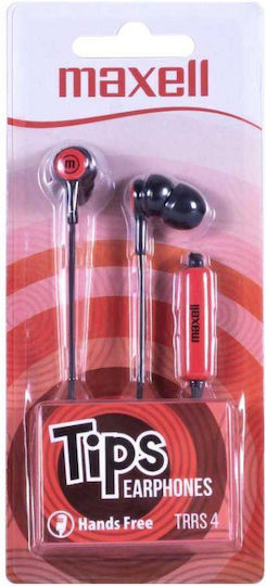 Maxell 304012.00.CN În ureche Handsfree cu două căști cu mufă 3.5mm Roșu