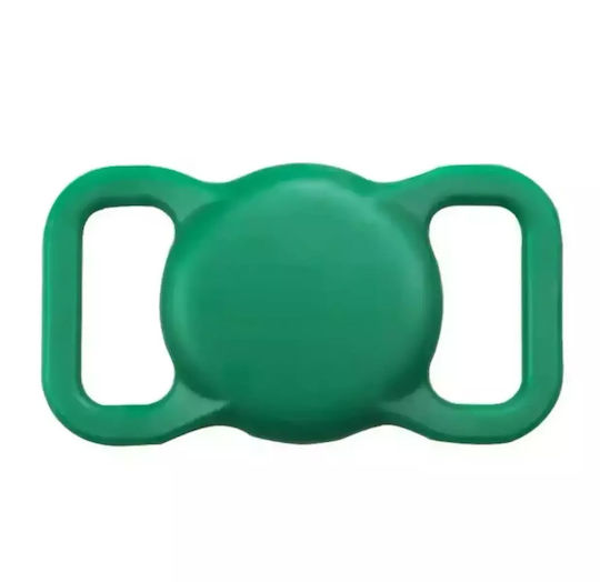 NeoPro Pet Collar Case Artifcial Leather for AirTag in Red color