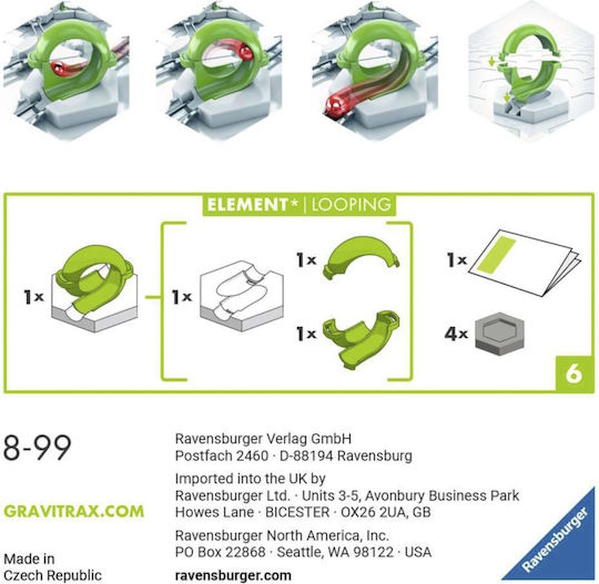 Ravensburger Extension Set Looping Εκπαιδευτικό Παιχνίδι Μηχανικής Gravitrax για 8+ Ετών (EN)