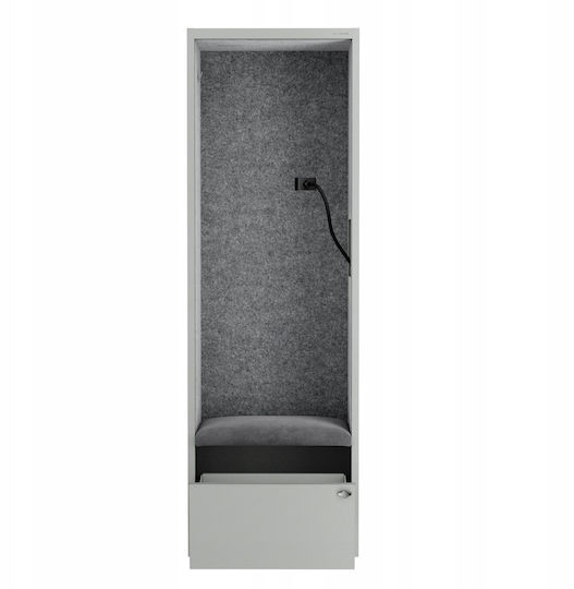 Jan Nowak Cabină Acustică Sally Mentalbox 600 Mm Corp Gri Scaun Gri