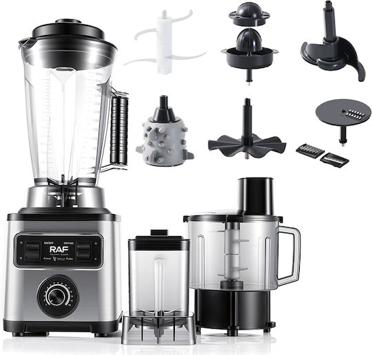 Raf Blender with Glass Jug 4 L 800W Inox R.2946