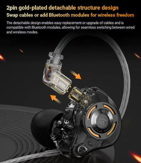 KZ KZ In Ear Gale Mit Bluetooth Schwarze