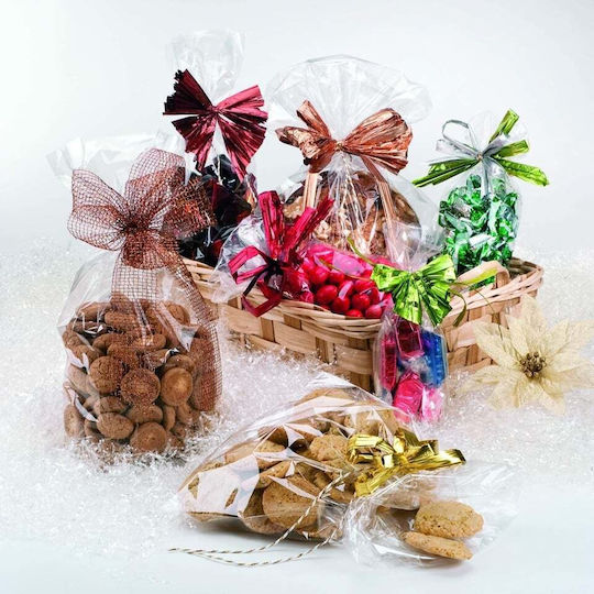 Pungă Din Plastic PP / Celofan 100 Bucăți Pentru Brutărie 40x25cm
