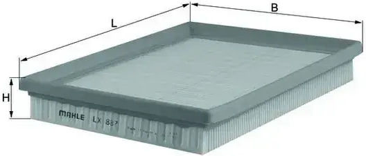 Air Filter Mahle Original Lx 887
