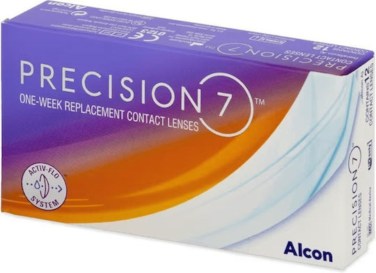 Alcon Precision 7 12 Lentile de Contact Săptămânale din Hidrogel de Silicon