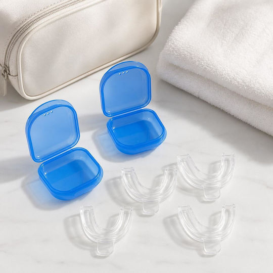 Thermoplastic Tooth Covers 4 Pcs 2 Blue Cases Resteq