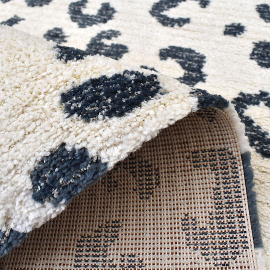 Saray Home Animal 240x300cm Shaggy Creme - Blau Saray Home Animal 240x300cm Shaggy Creme - Blau