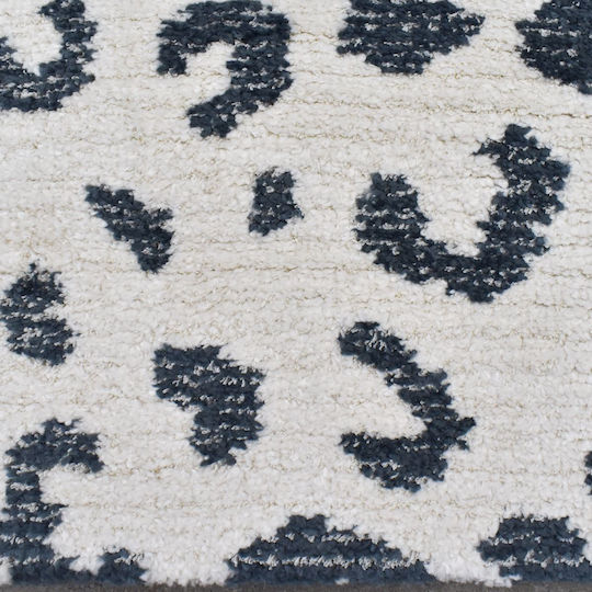 Saray Home Animal Rectangular Shaggy Rug Cream - Blue 240x300cm