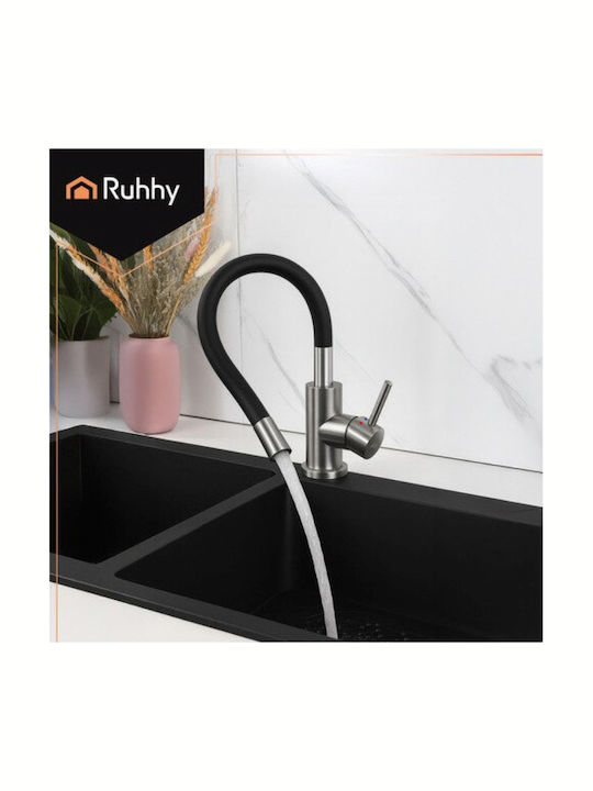 Ruhhy Küchenarmatur Platzierung Zähler Flexibel Schwarze