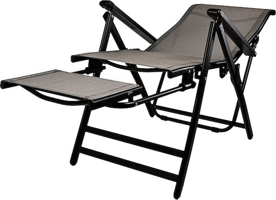 Καρέκλα Εξωτερικού Χώρου Μεταλλική Gray 53x70x107εκ.