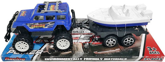 ToyMarkt Τζιπ με Βάρκα Friction & Free Wheel Καραβάκι για 3+ Ετών