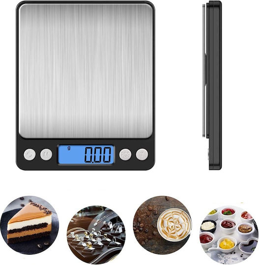 Cântar Digital de Bucătărie până la 3 kg Negru