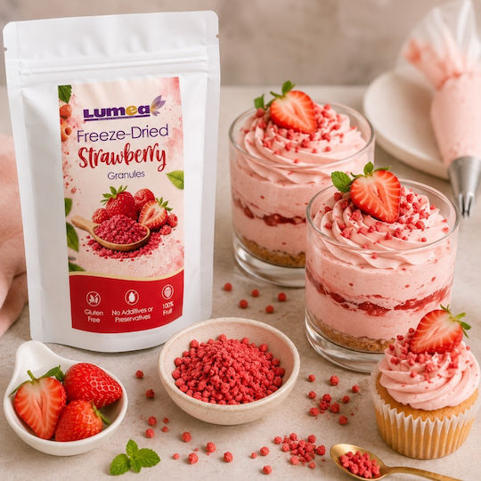 Freeze-dried Granulated Strawberries 40g Lumea