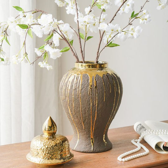 Künstlicher Dekorationszweig Kirschblüte Weiß 98 cm Artekko